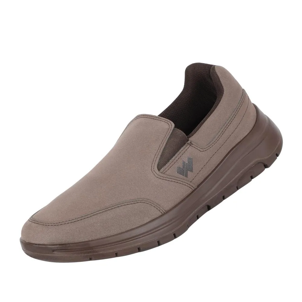 Chaussures décontractées sans lacets Warrior Brown pour hommes - Marche décontractée par Liberty