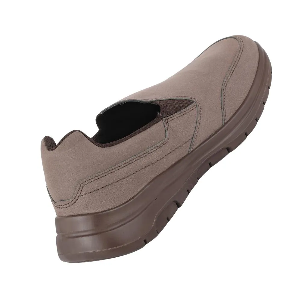 Chaussures décontractées sans lacets Warrior Brown pour hommes - Marche décontractée par Liberty