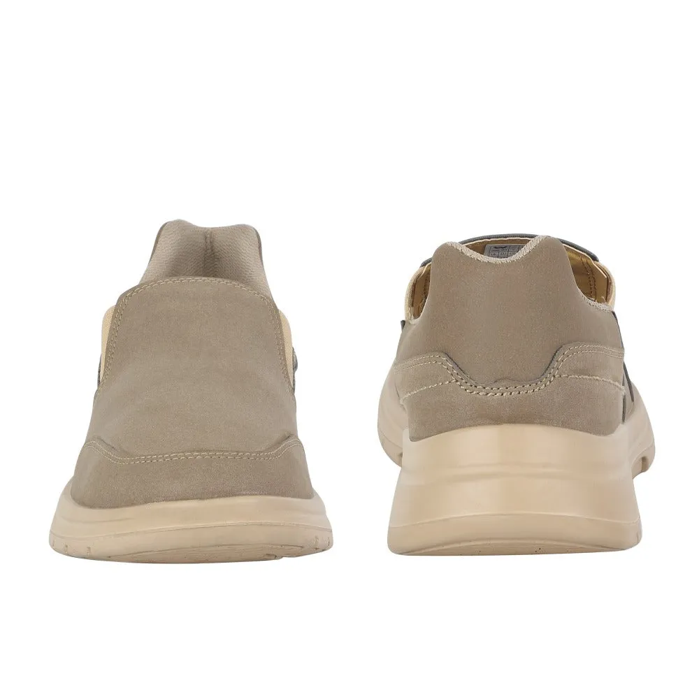 Chaussures décontractées Warrior Camel sans laçage pour hommes - Marche décontractée par Liberty