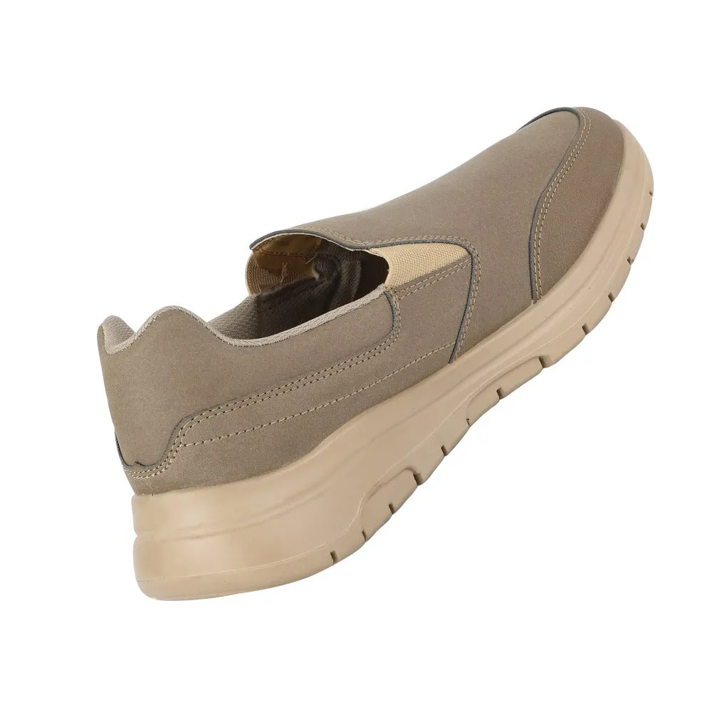 Chaussures décontractées Warrior Camel sans laçage pour hommes - Marche décontractée par Liberty