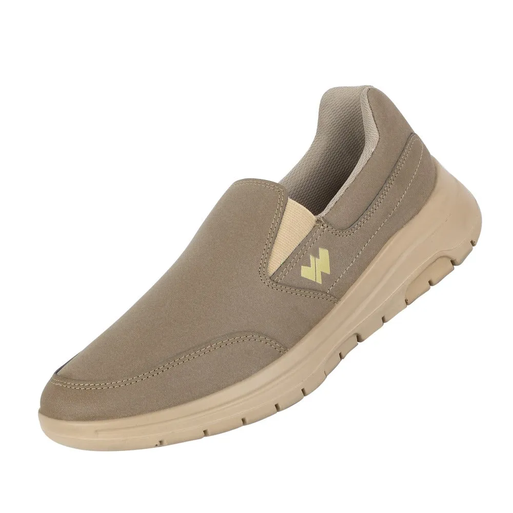 Chaussures décontractées Warrior Camel sans laçage pour hommes - Marche décontractée par Liberty