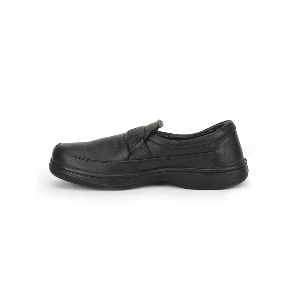 Chaussures Décontractées Sans Lacets Warrior Pour Hommes (Noir) 2078-59 Par Liberty