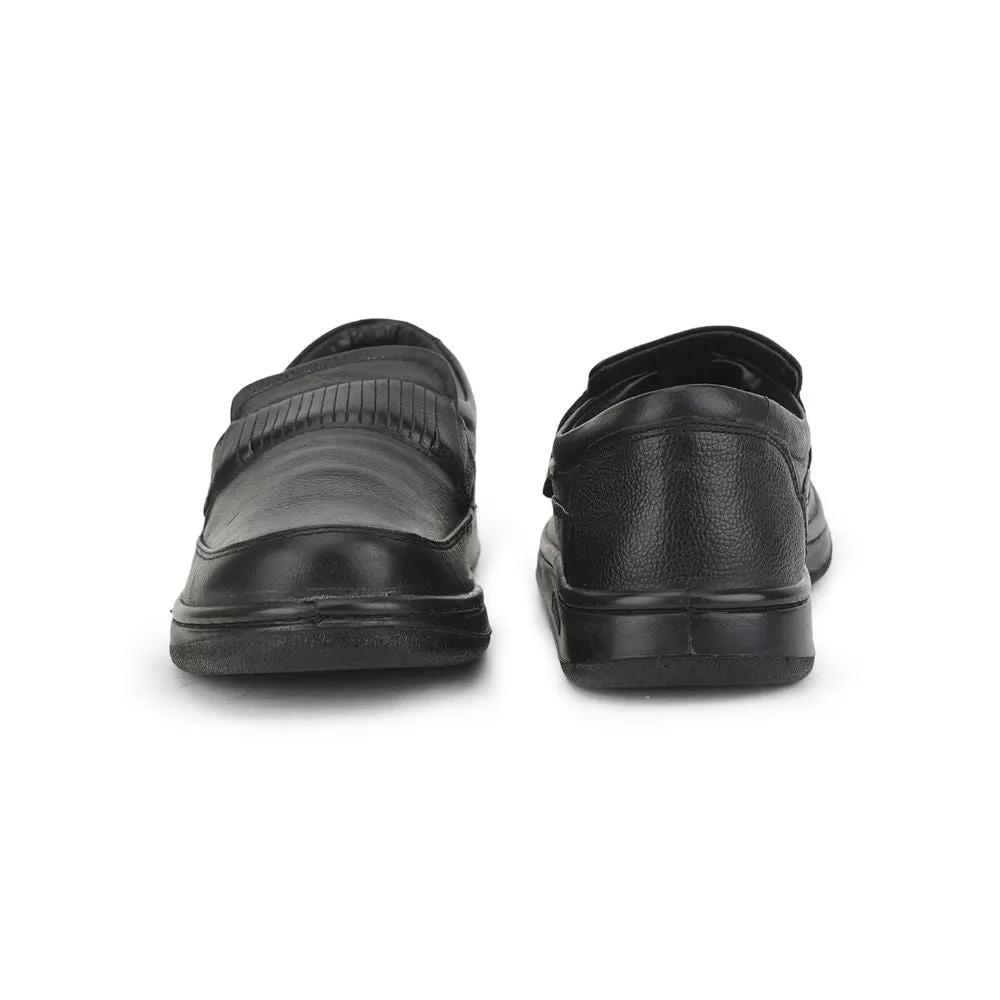 Chaussures Décontractées Sans Lacets Warrior Pour Hommes (Noir) 2078-59 Par Liberty