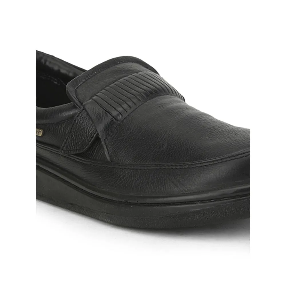 Chaussures Décontractées Sans Lacets Warrior Pour Hommes (Noir) 2078-59 Par Liberty
