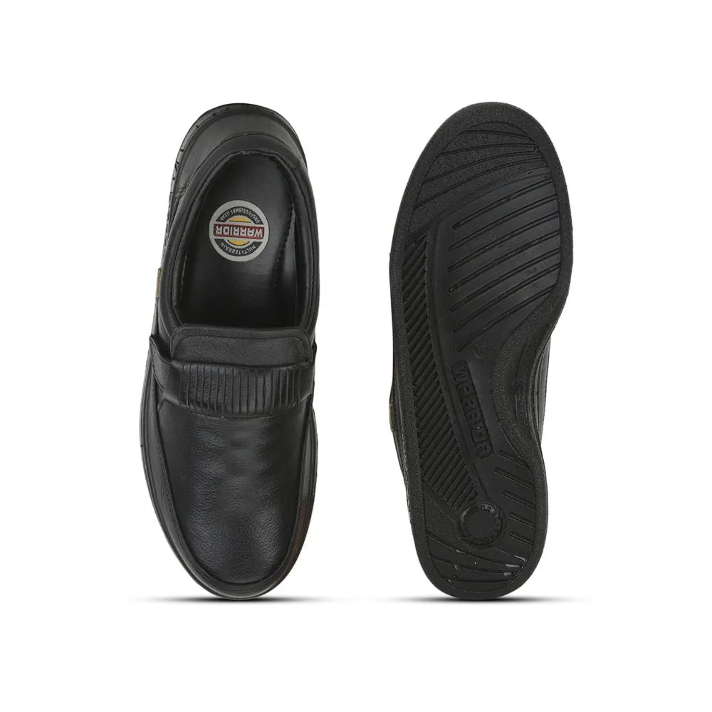 Chaussures Décontractées Sans Lacets Warrior Pour Hommes (Noir) 2078-59 Par Liberty