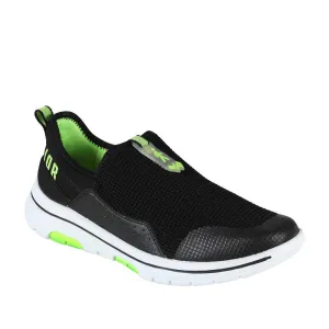 Chaussures décontractées Warrior Green sans lacets pour hommes - Marche facile par Liberty