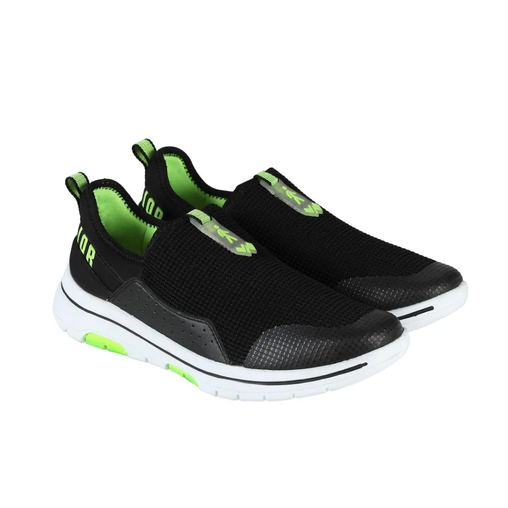 Chaussures décontractées Warrior Green sans lacets pour hommes - Marche facile par Liberty