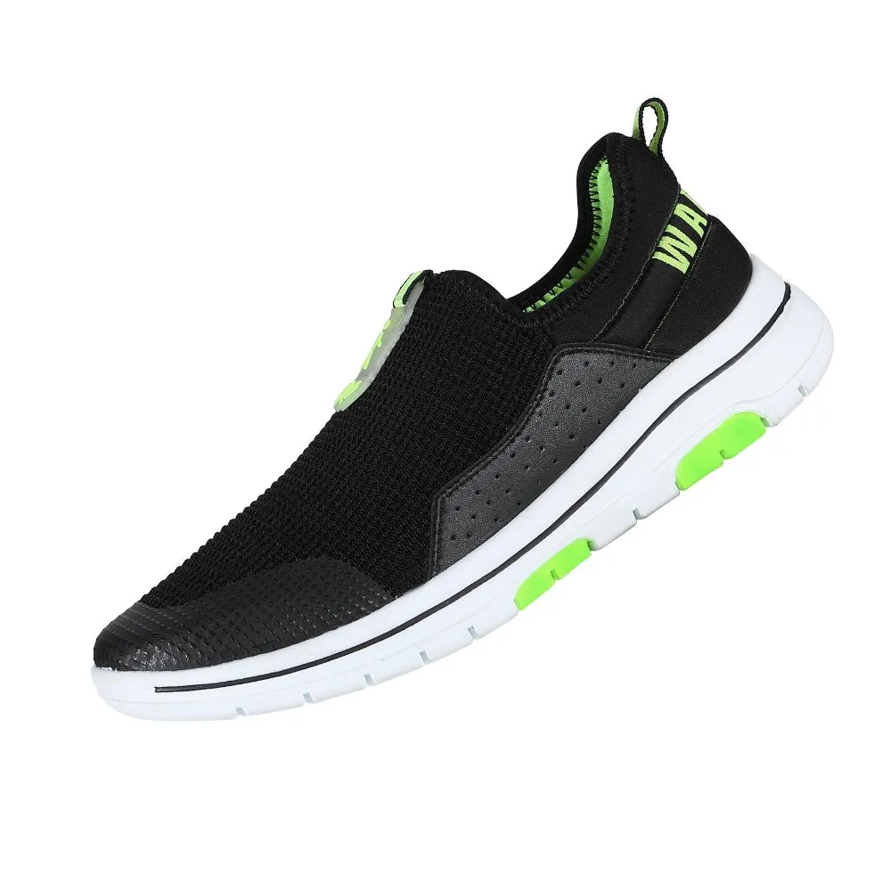 Chaussures décontractées Warrior Green sans lacets pour hommes - Marche facile par Liberty