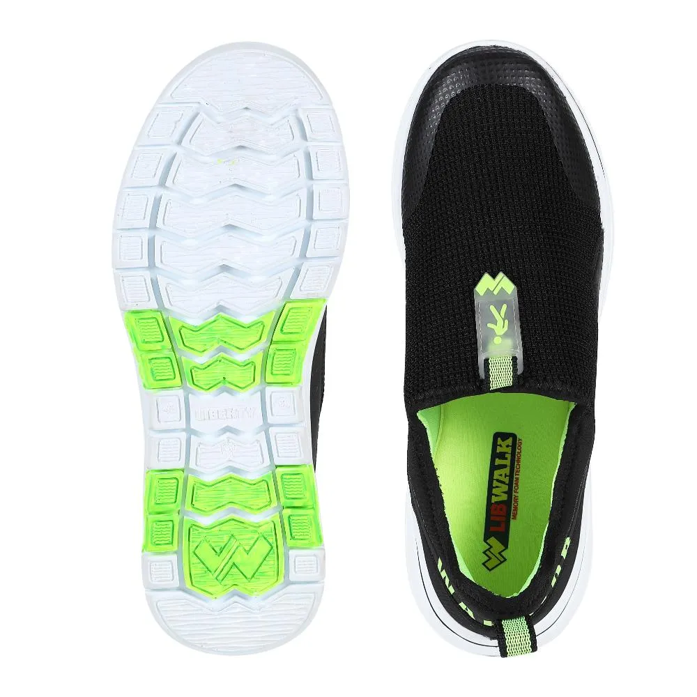 Chaussures décontractées Warrior Green sans lacets pour hommes - Marche facile par Liberty