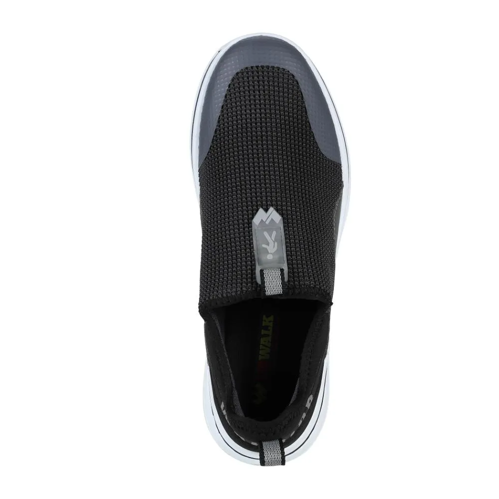 Chaussures décontractées sans lacets Warrior Grey pour hommes - Marche facile par Liberty