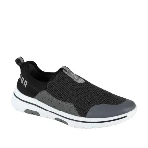 Chaussures décontractées sans lacets Warrior Grey pour hommes - Marche facile par Liberty