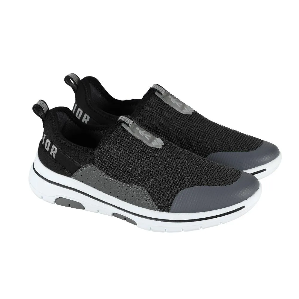 Chaussures décontractées sans lacets Warrior Grey pour hommes - Marche facile par Liberty