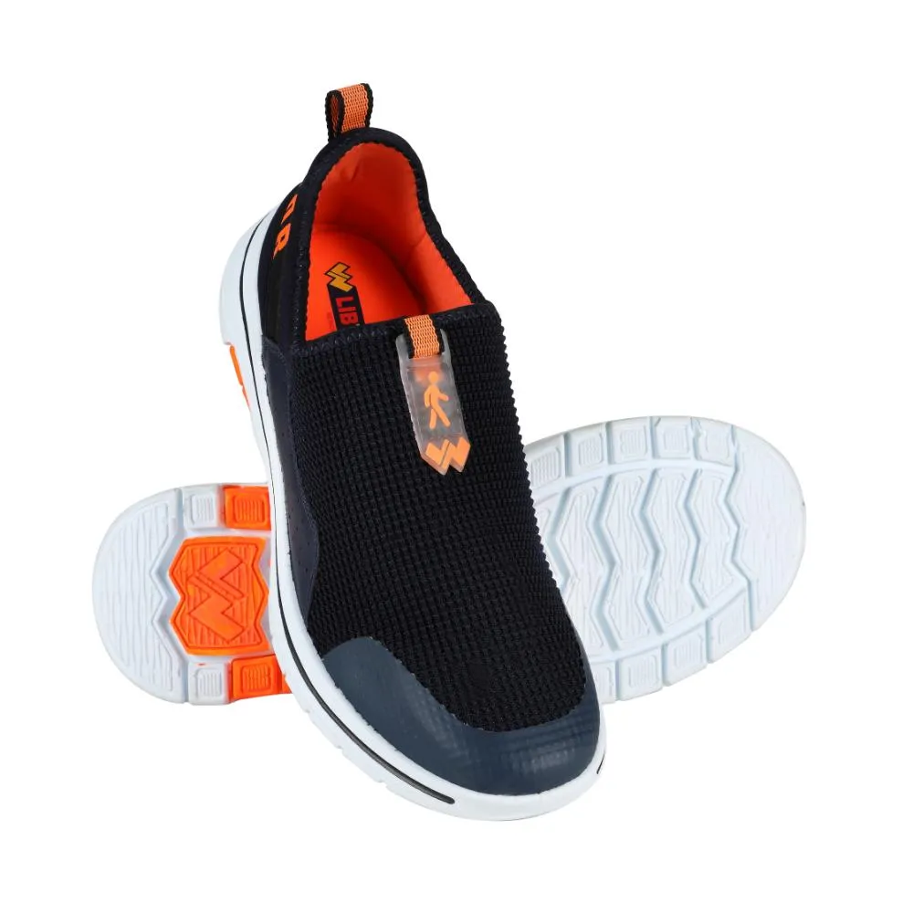 Chaussures décontractées sans lacets Warrior Orange pour hommes, marche facile par Liberty