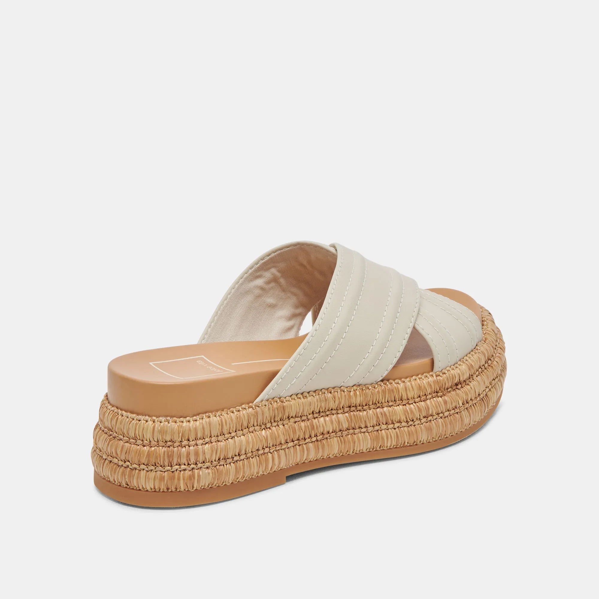 SANDALES WESLEE EN CUIR IVOIRE