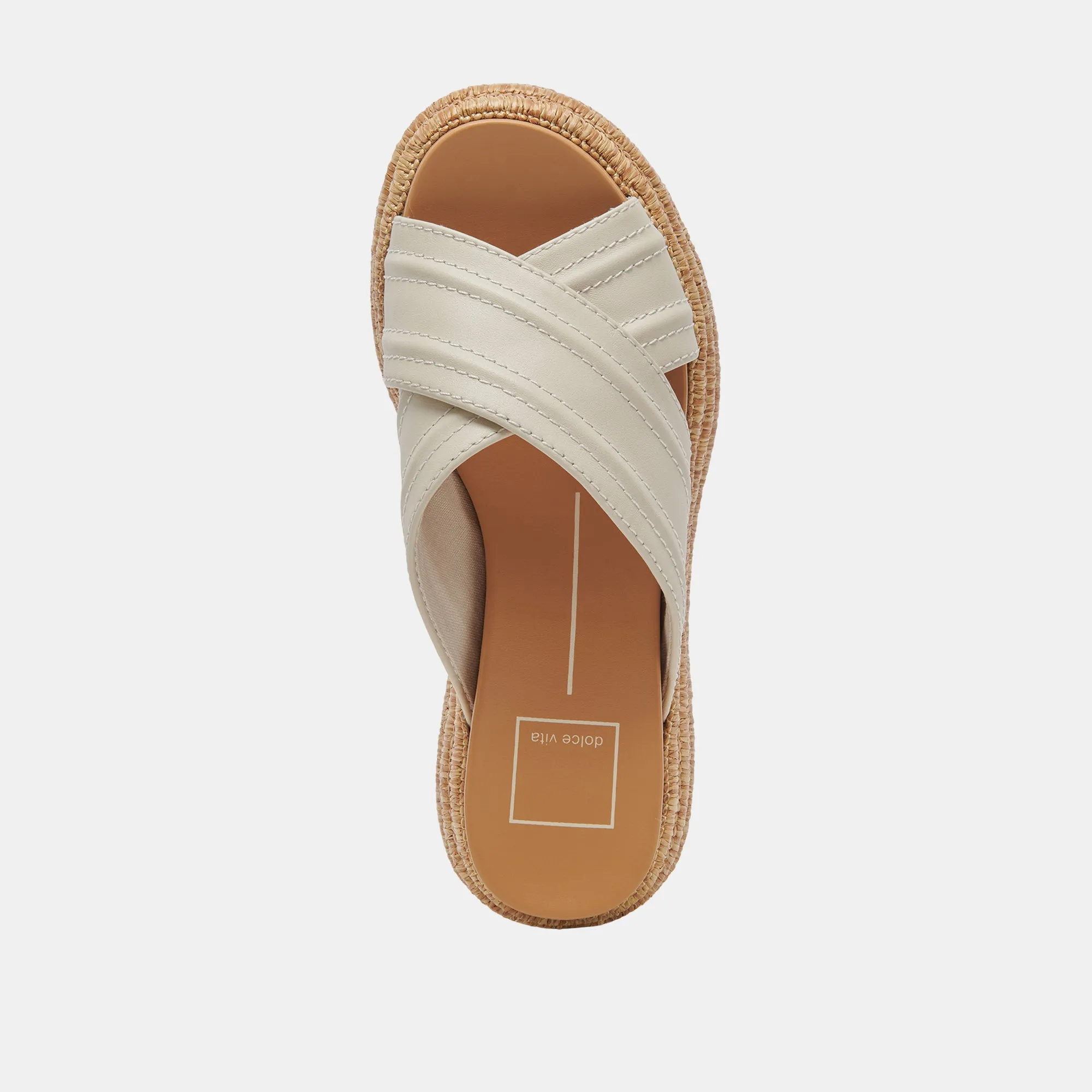 SANDALES WESLEE EN CUIR IVOIRE
