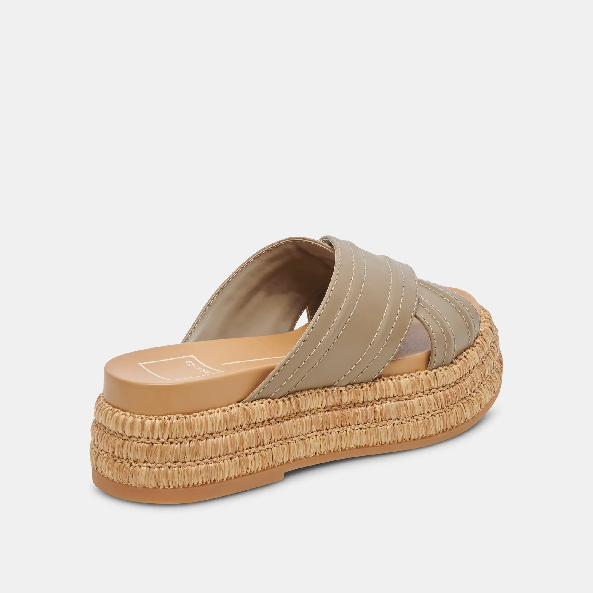 SANDALES WESLEE EN CUIR OLIVE