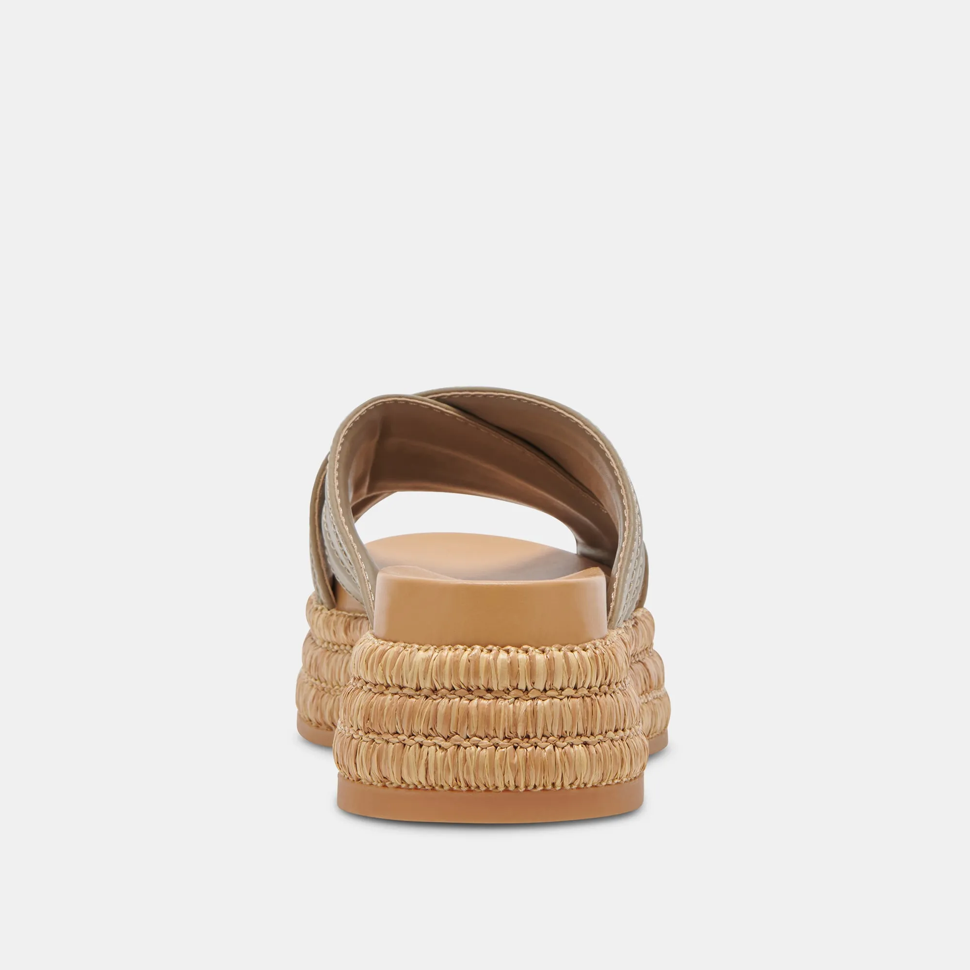 SANDALES WESLEE EN CUIR OLIVE
