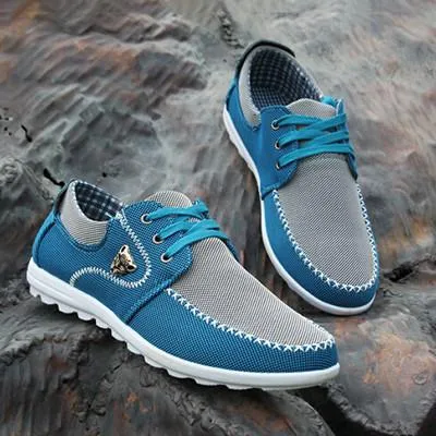 West Louis™ Chaussures de conduite confortables en toile pour hommes