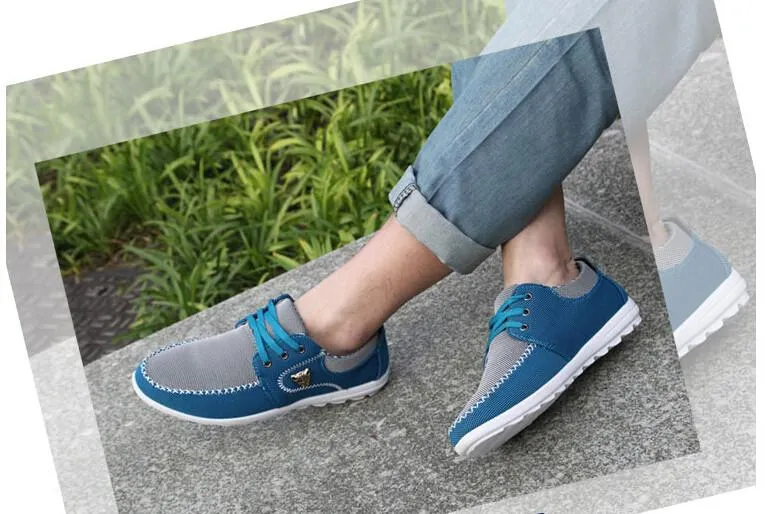 West Louis™ Chaussures de conduite confortables en toile pour hommes