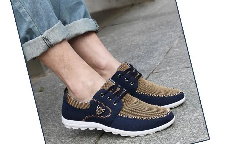 West Louis™ Chaussures de conduite confortables en toile pour hommes
