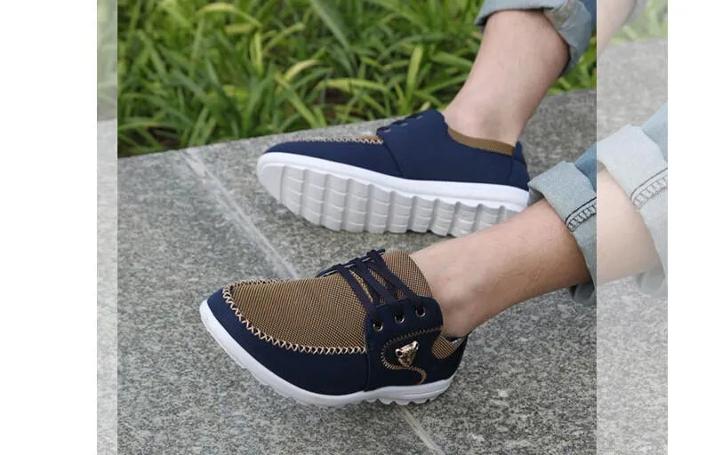 West Louis™ Chaussures de conduite confortables en toile pour hommes