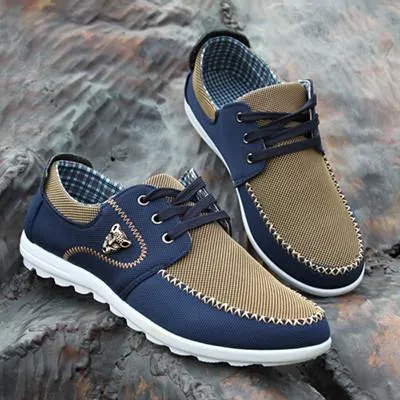 West Louis™ Chaussures de conduite confortables en toile pour hommes