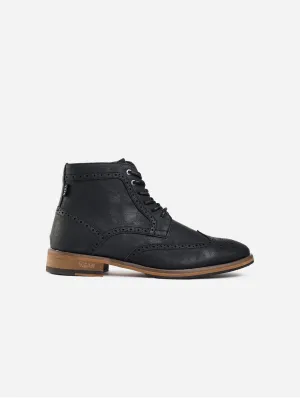 Bottes Richelieu en Simili-Cuir Vegan Wheat 2 pour Homme | Noir