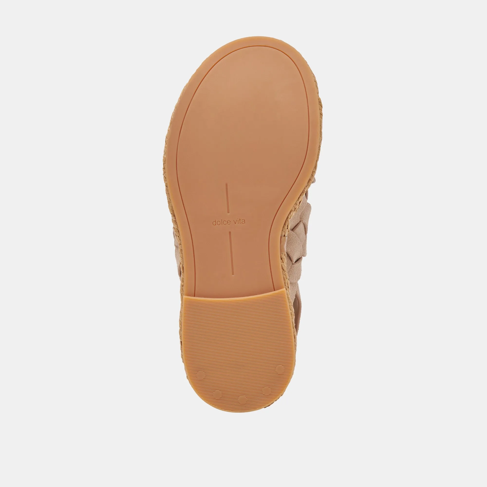 SANDALES WINDER EN DAIM CAMEL