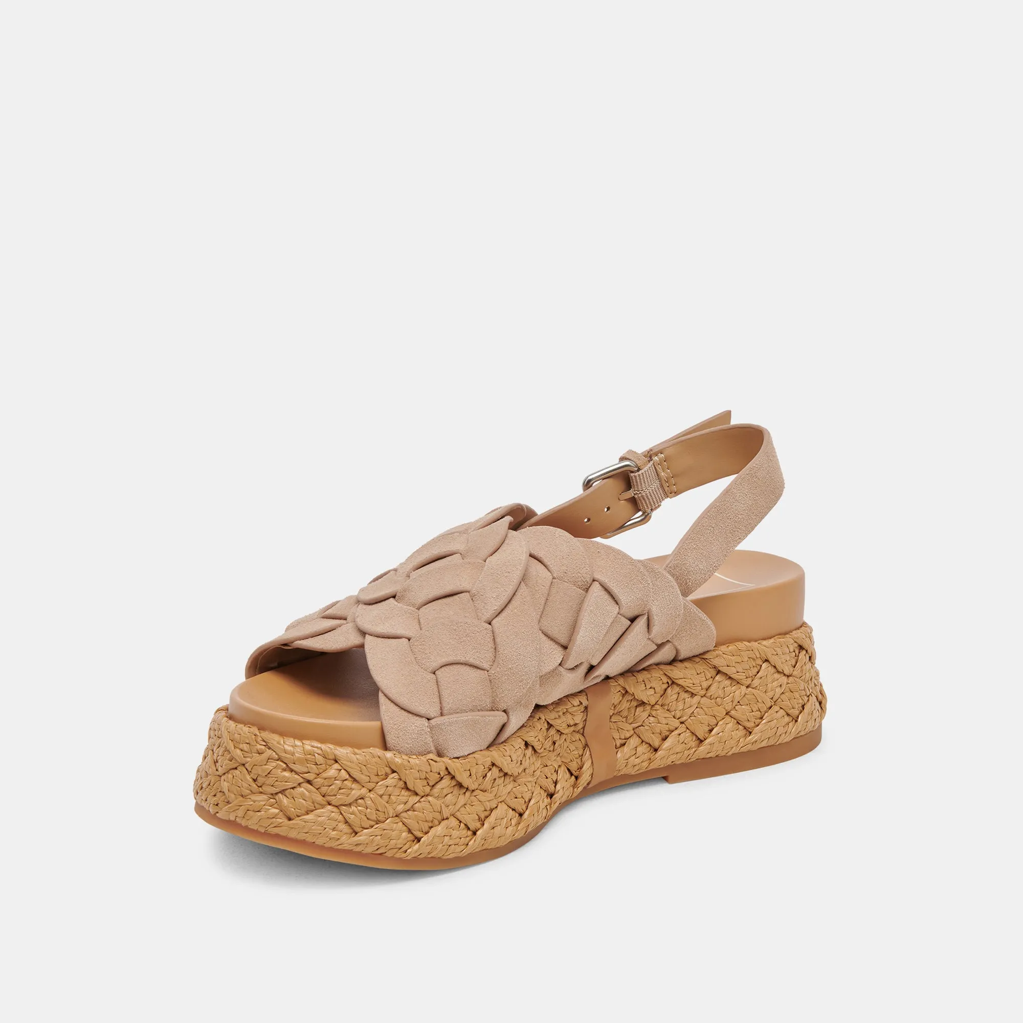 SANDALES WINDER EN DAIM CAMEL