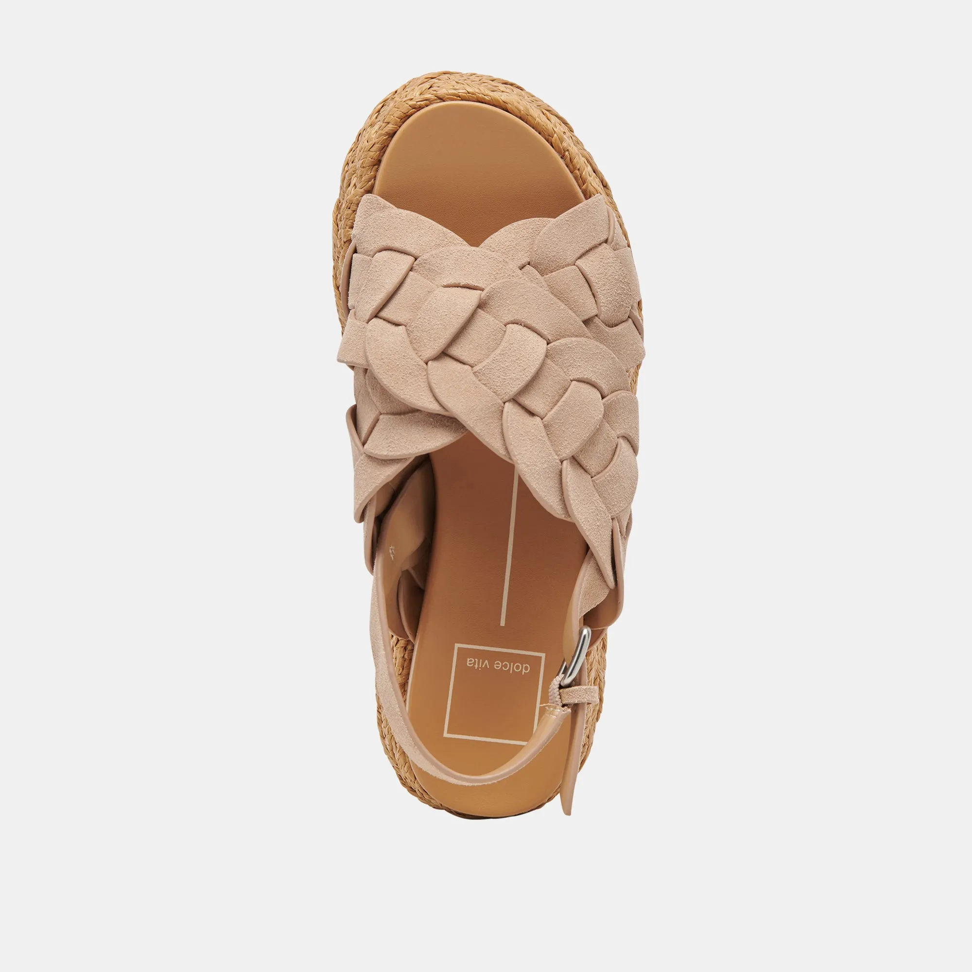 SANDALES WINDER EN DAIM CAMEL