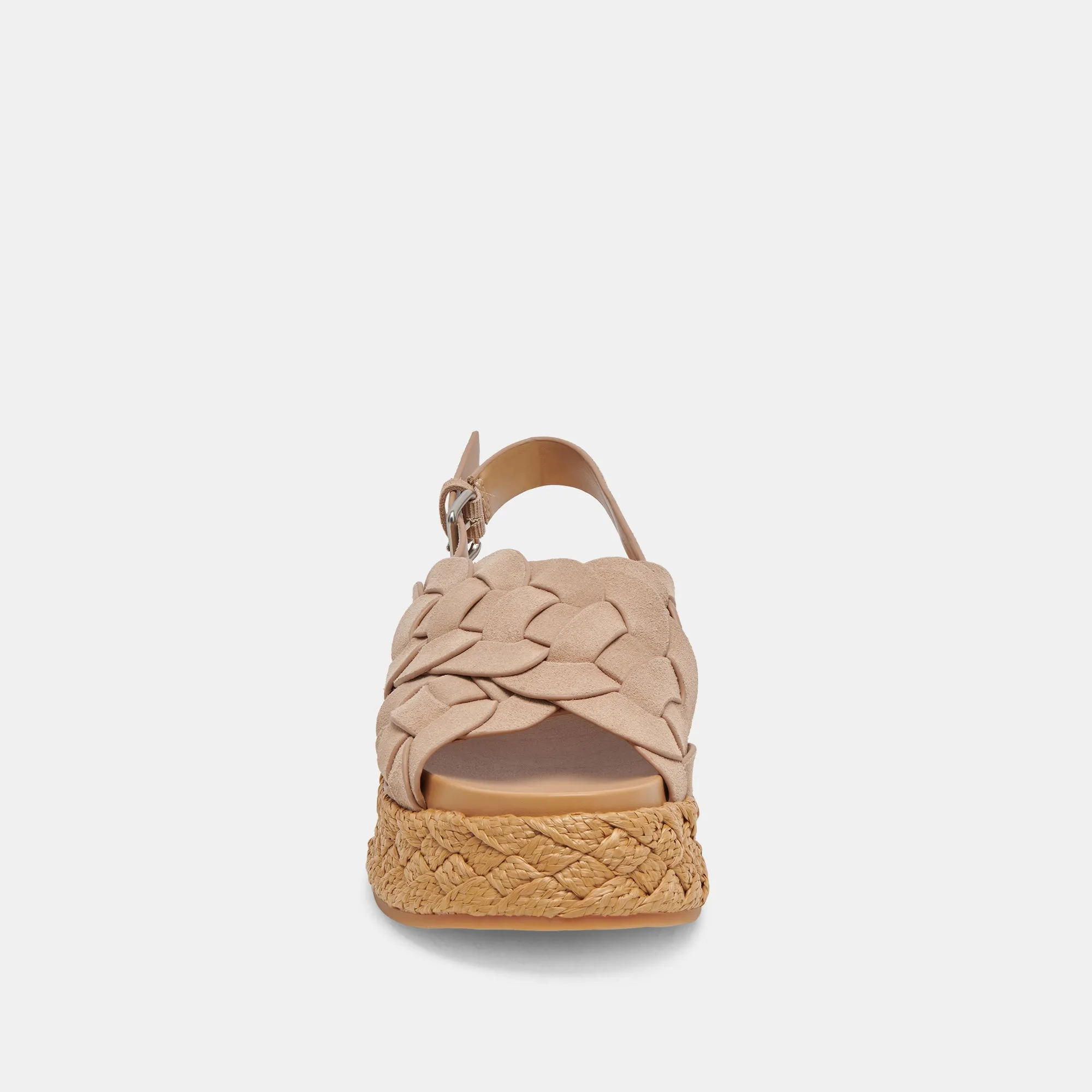 SANDALES WINDER EN DAIM CAMEL