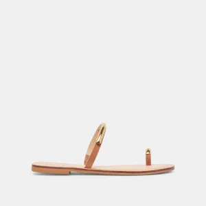 SANDALES WINK EN CUIR SADDLE