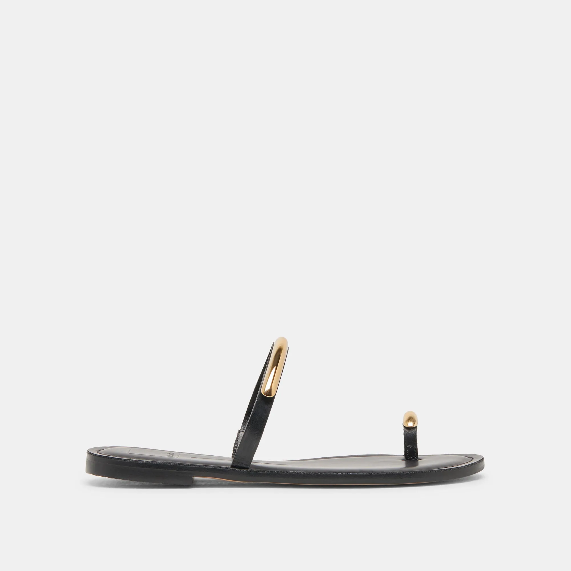 SANDALES WINK WIDE EN CUIR NOIR