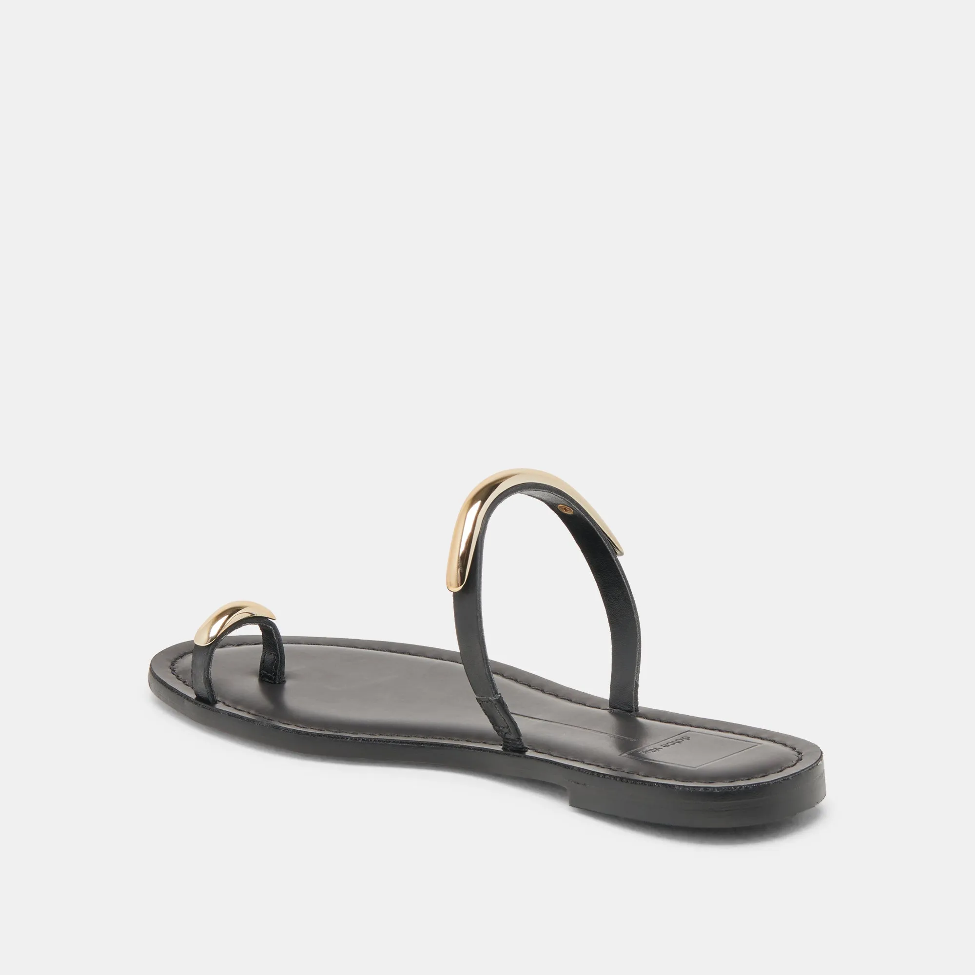 SANDALES WINK WIDE EN CUIR NOIR