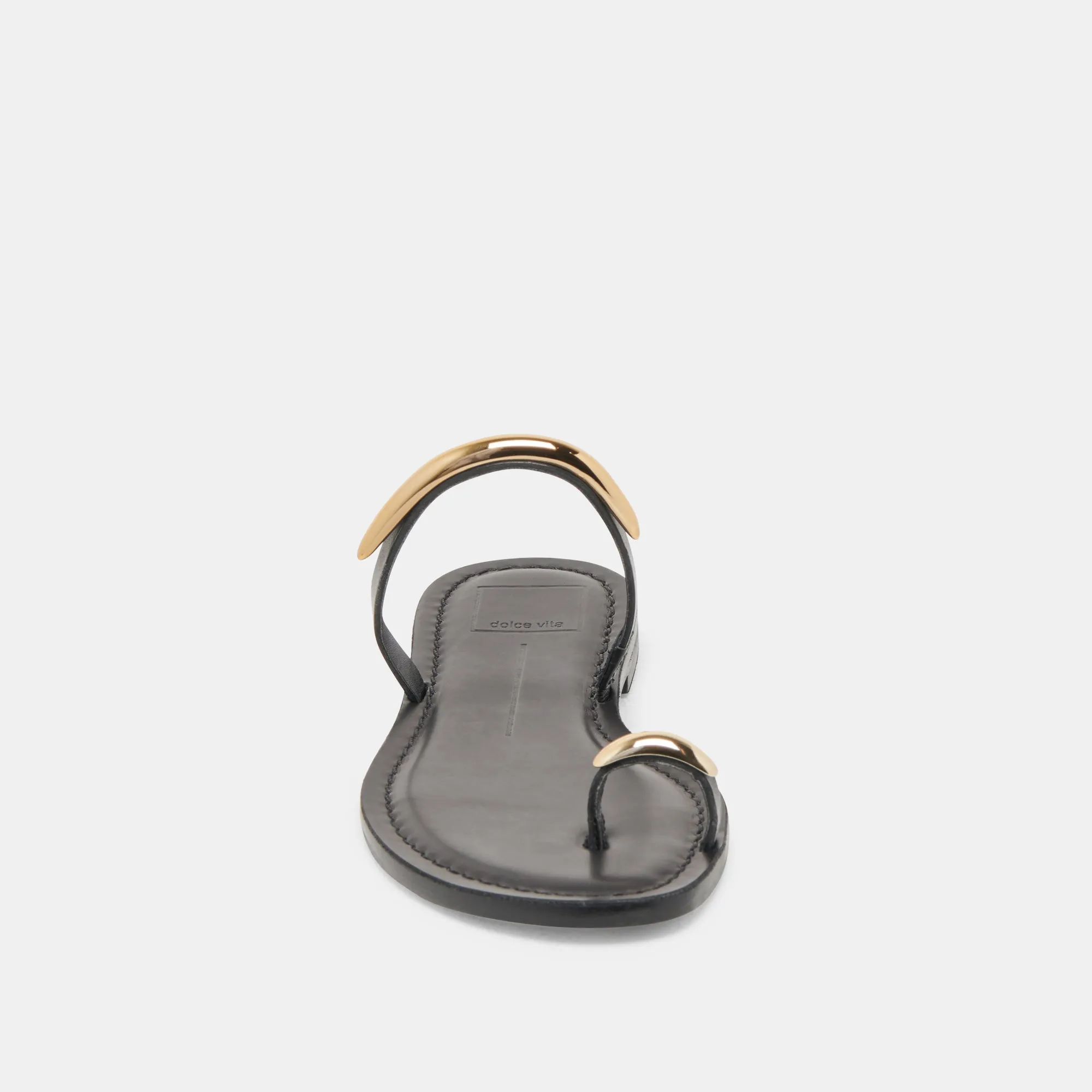 SANDALES WINK WIDE EN CUIR NOIR