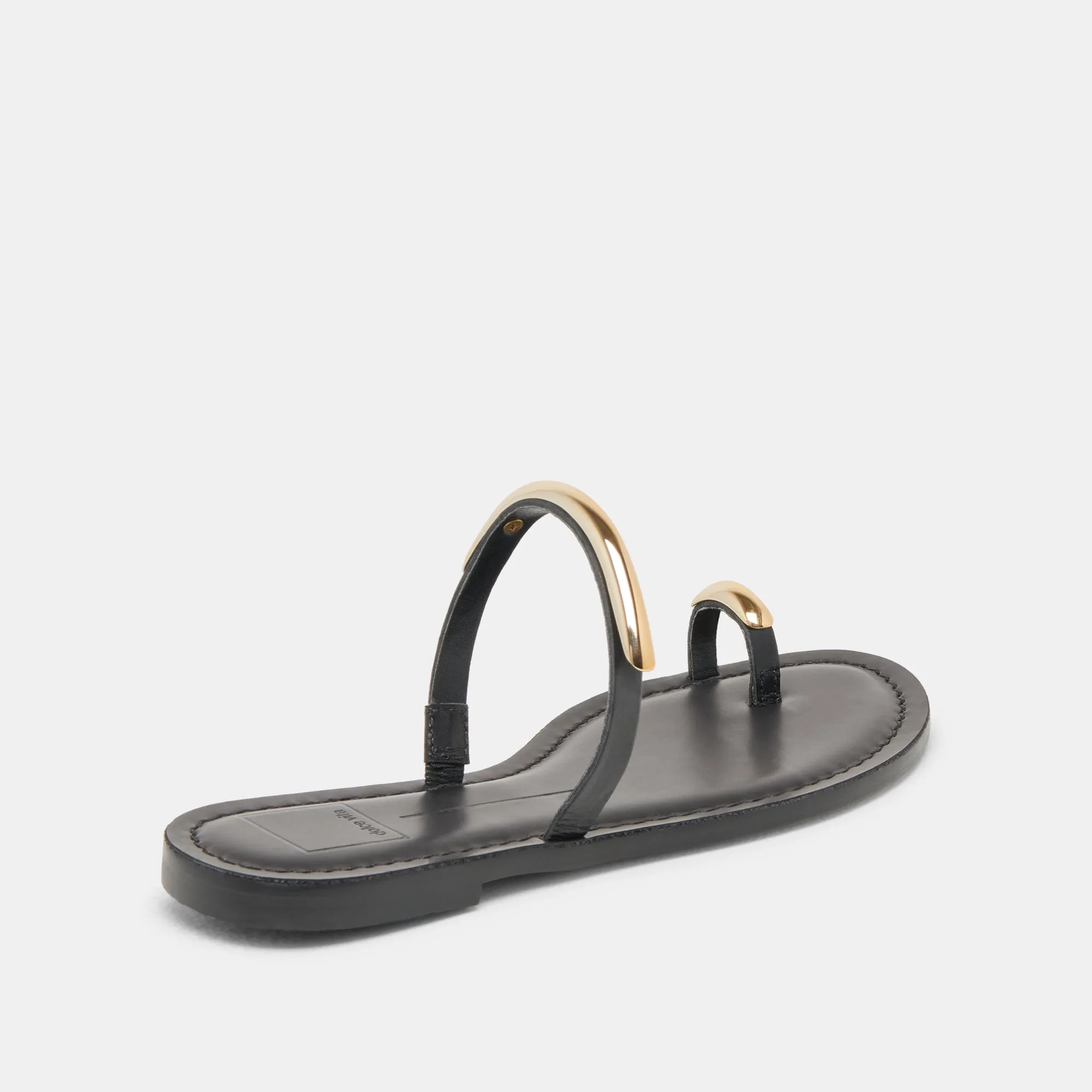 SANDALES WINK WIDE EN CUIR NOIR