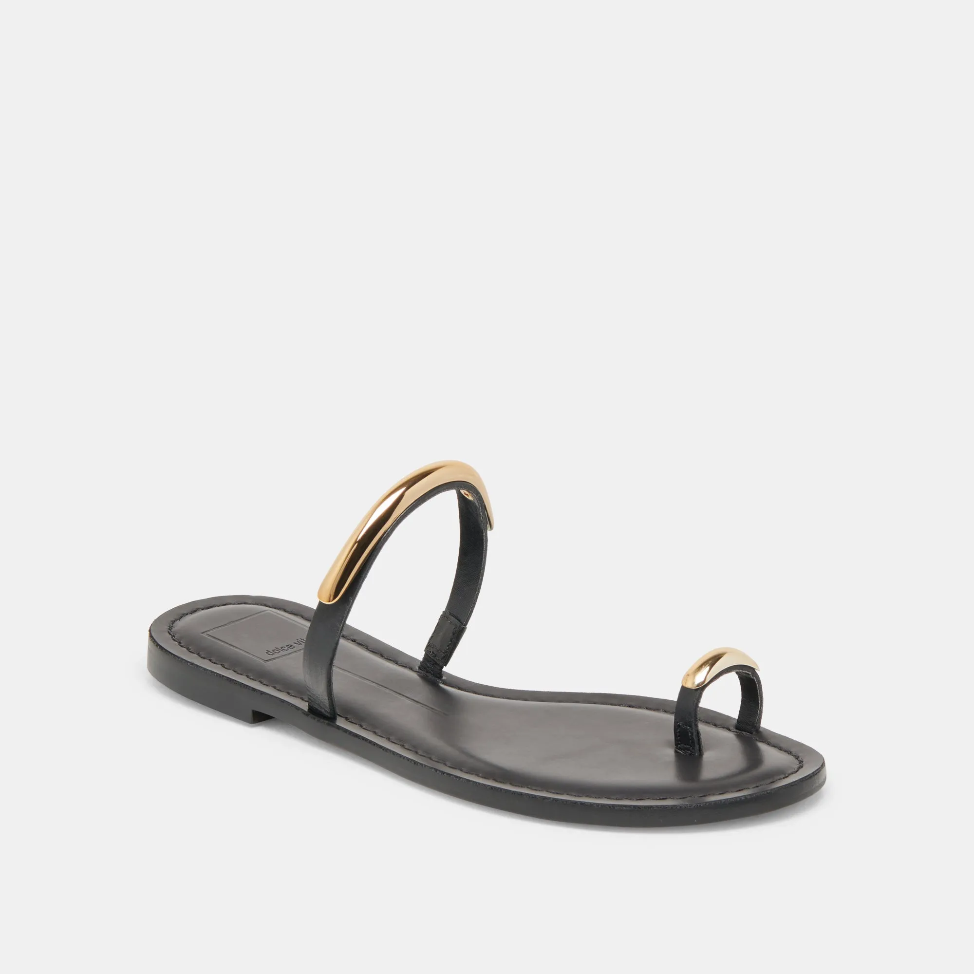 SANDALES WINK WIDE EN CUIR NOIR