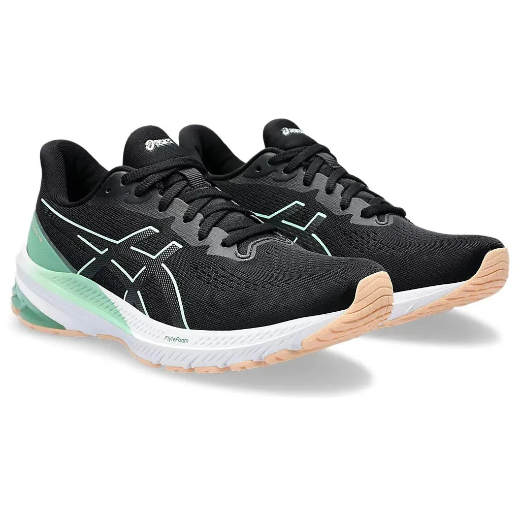 Asics GT-1000 12 Femme Noir/Teinte Menthe