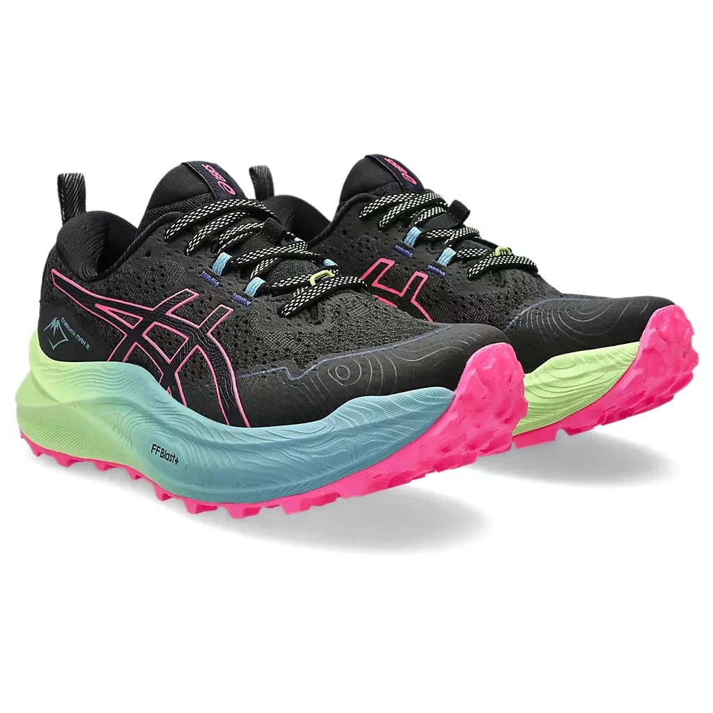 Asics Trabuco Max 2 pour Femme en Noir/Rose Vif