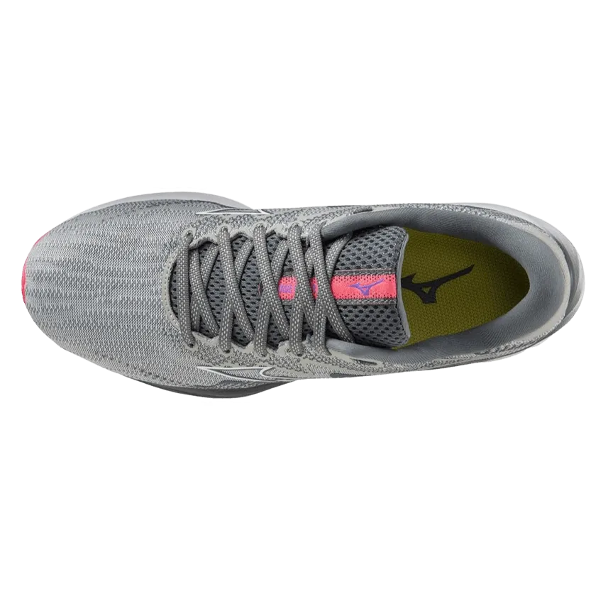 Mizuno Wave Rider 27 pour Femme Perle-Bleu-Blanc