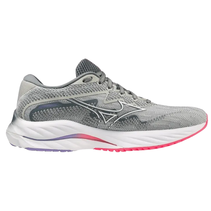 Mizuno Wave Rider 27 pour Femme Perle-Bleu-Blanc