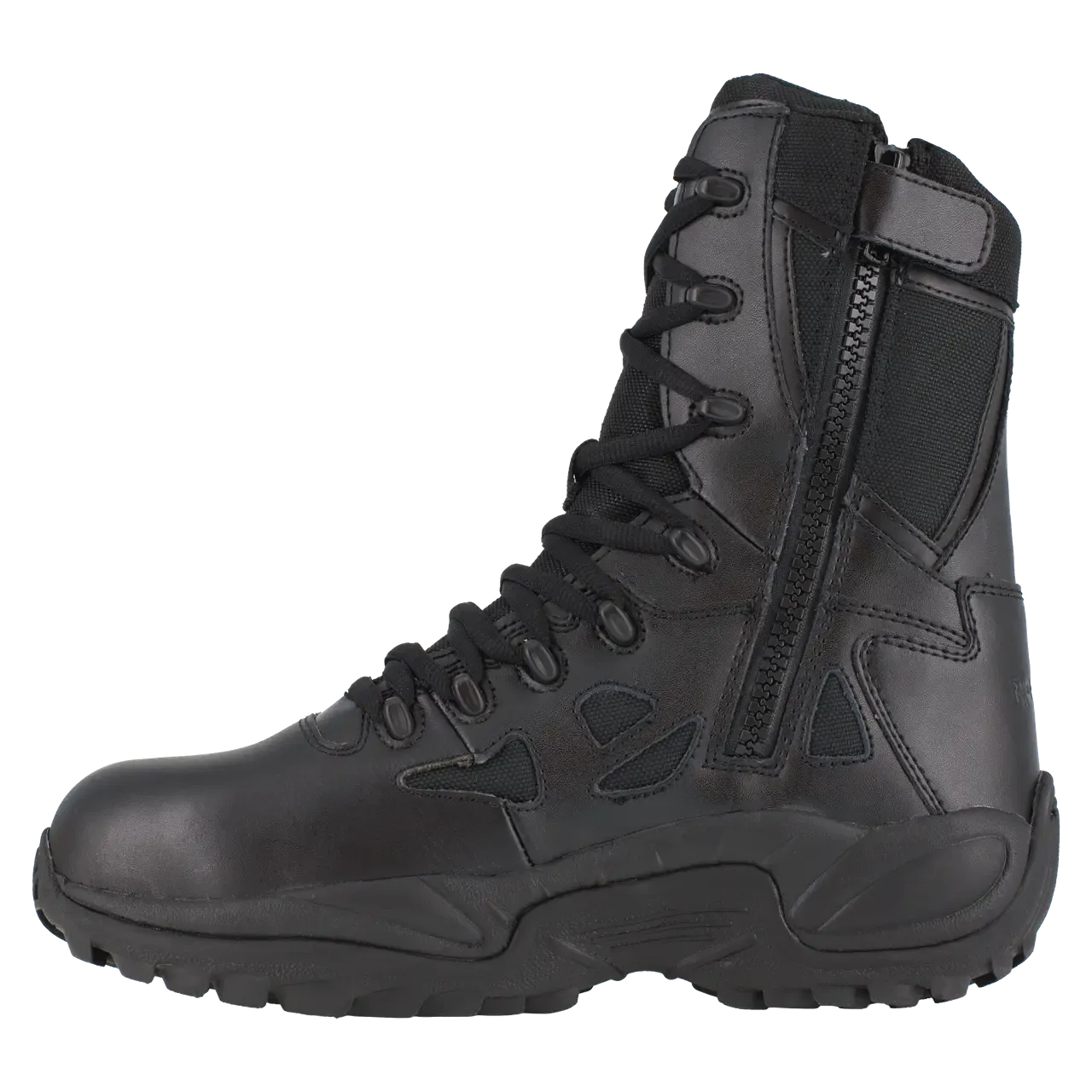 Botte de travail militaire à embout composite Rapid Response Rb 8 pouces pour femmes - Noir