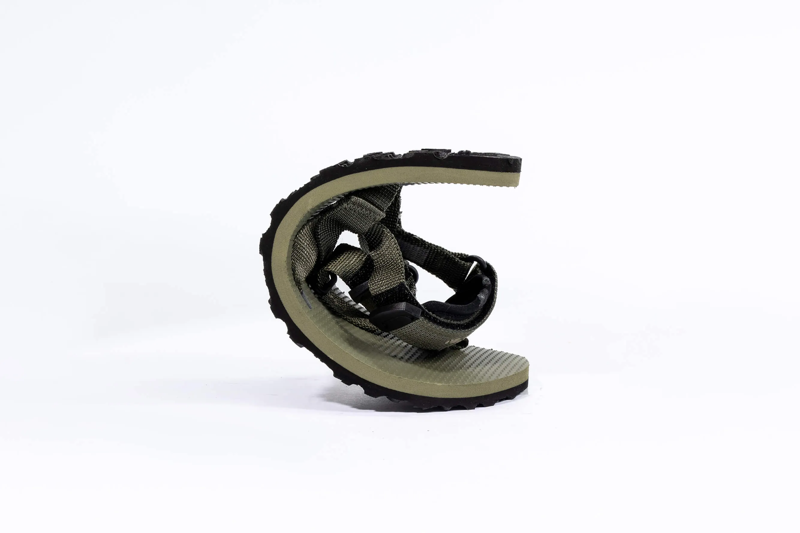 Sandales pieds nus ancrantes Respire pour femme | Olive