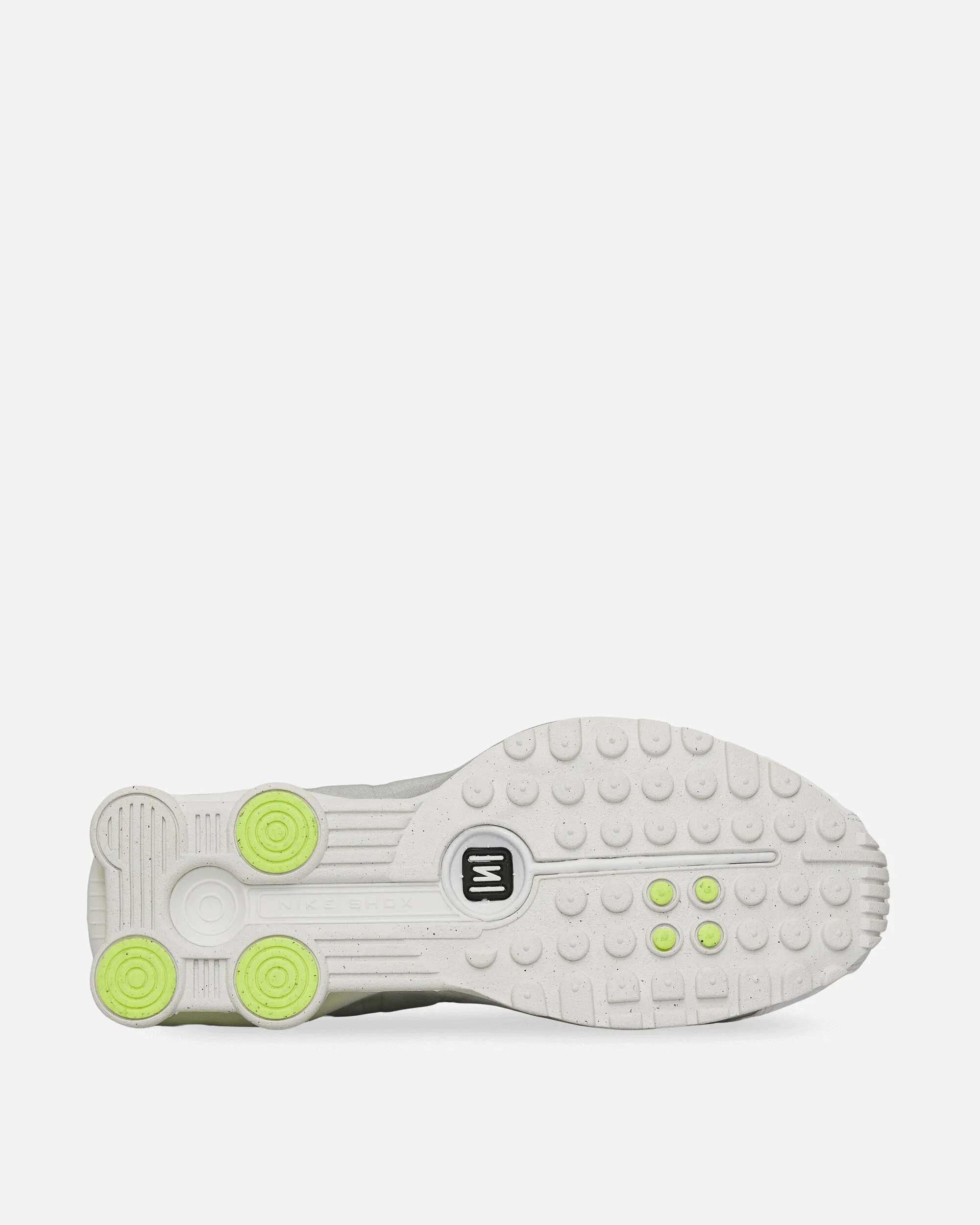 Baskets Shox R4 pour Femme Blanc / Argent Métallisé / Volt