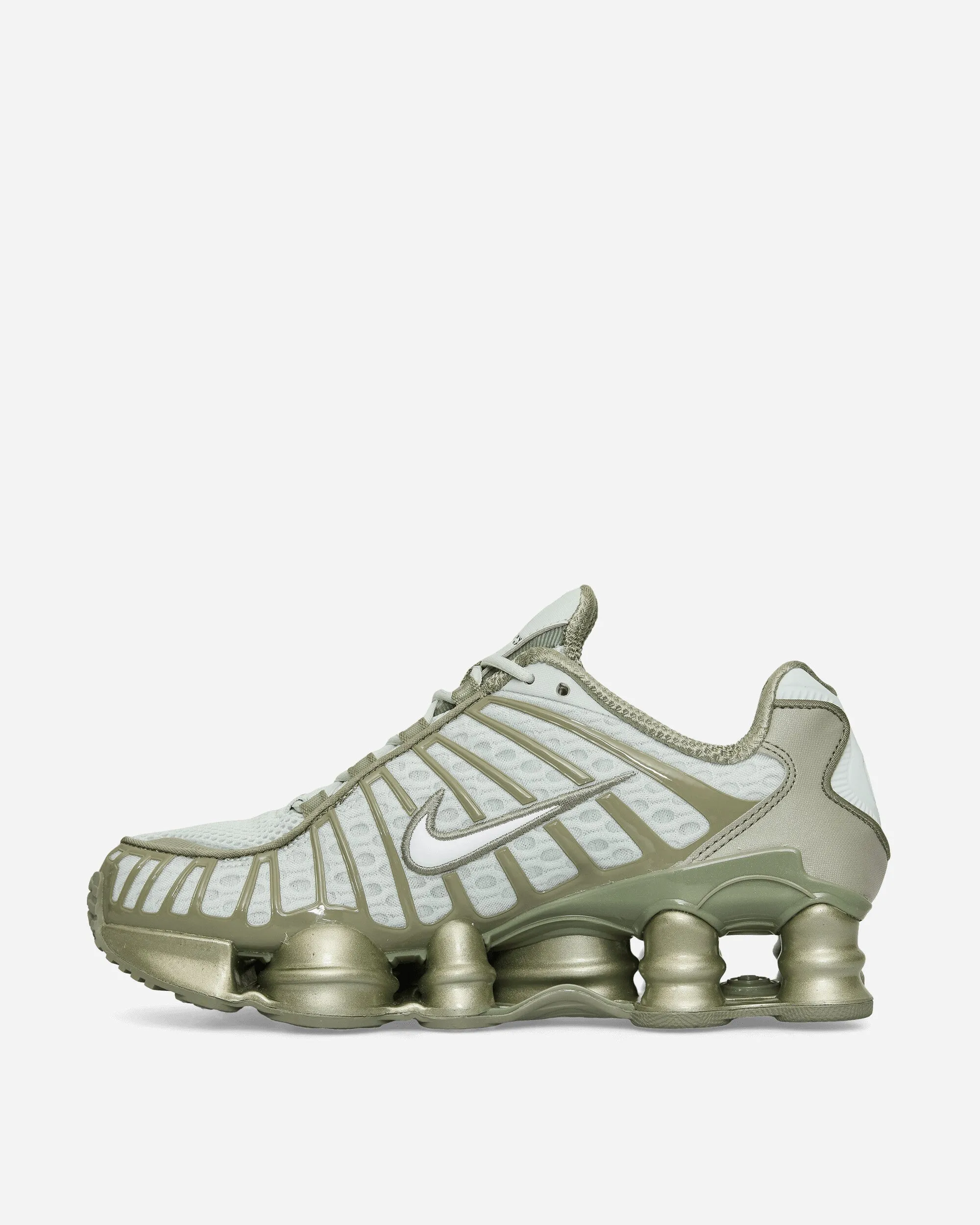 Baskets Shox TL pour Femme Argent Clair / Vert Armée Clair