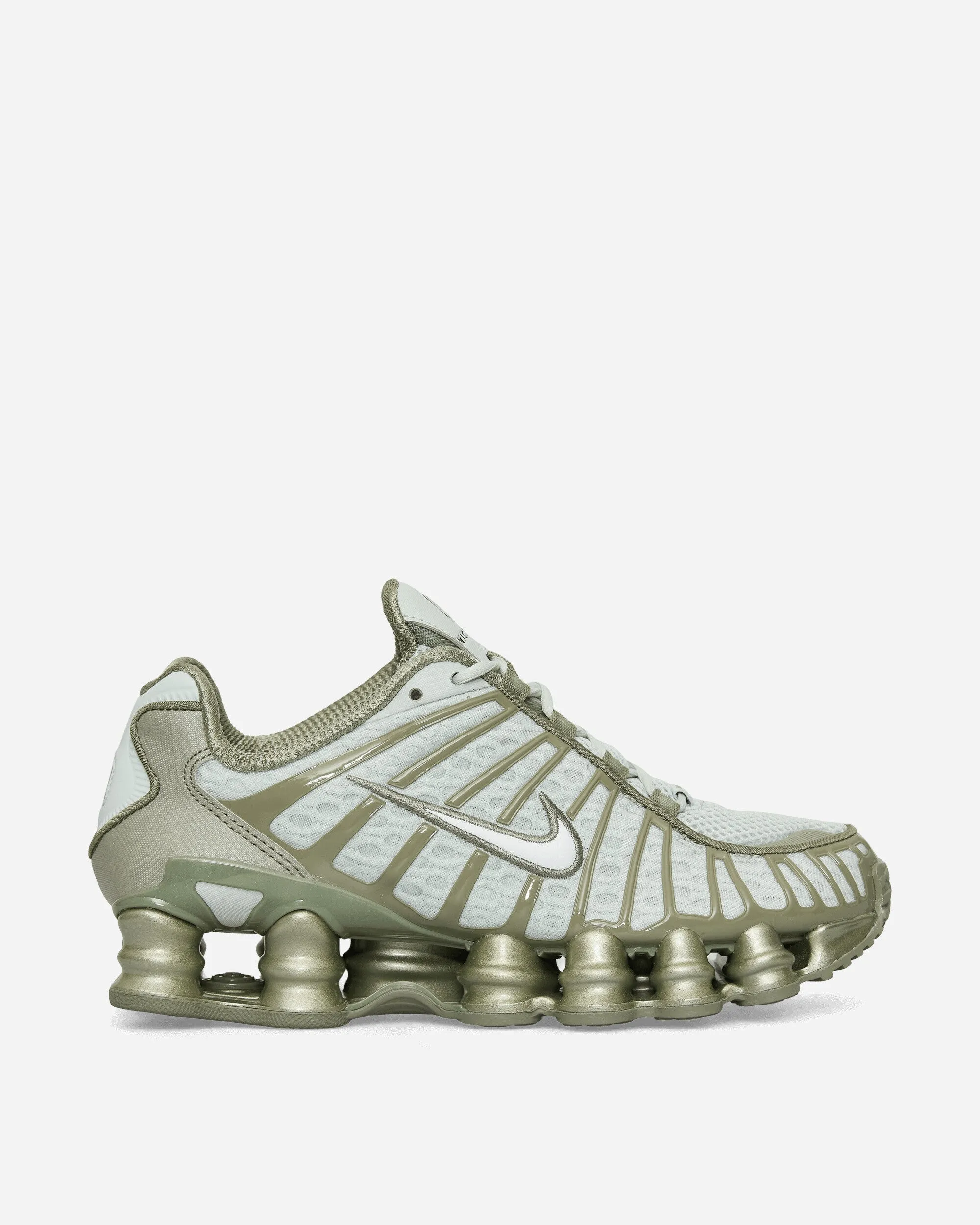 Baskets Shox TL pour Femme Argent Clair / Vert Armée Clair