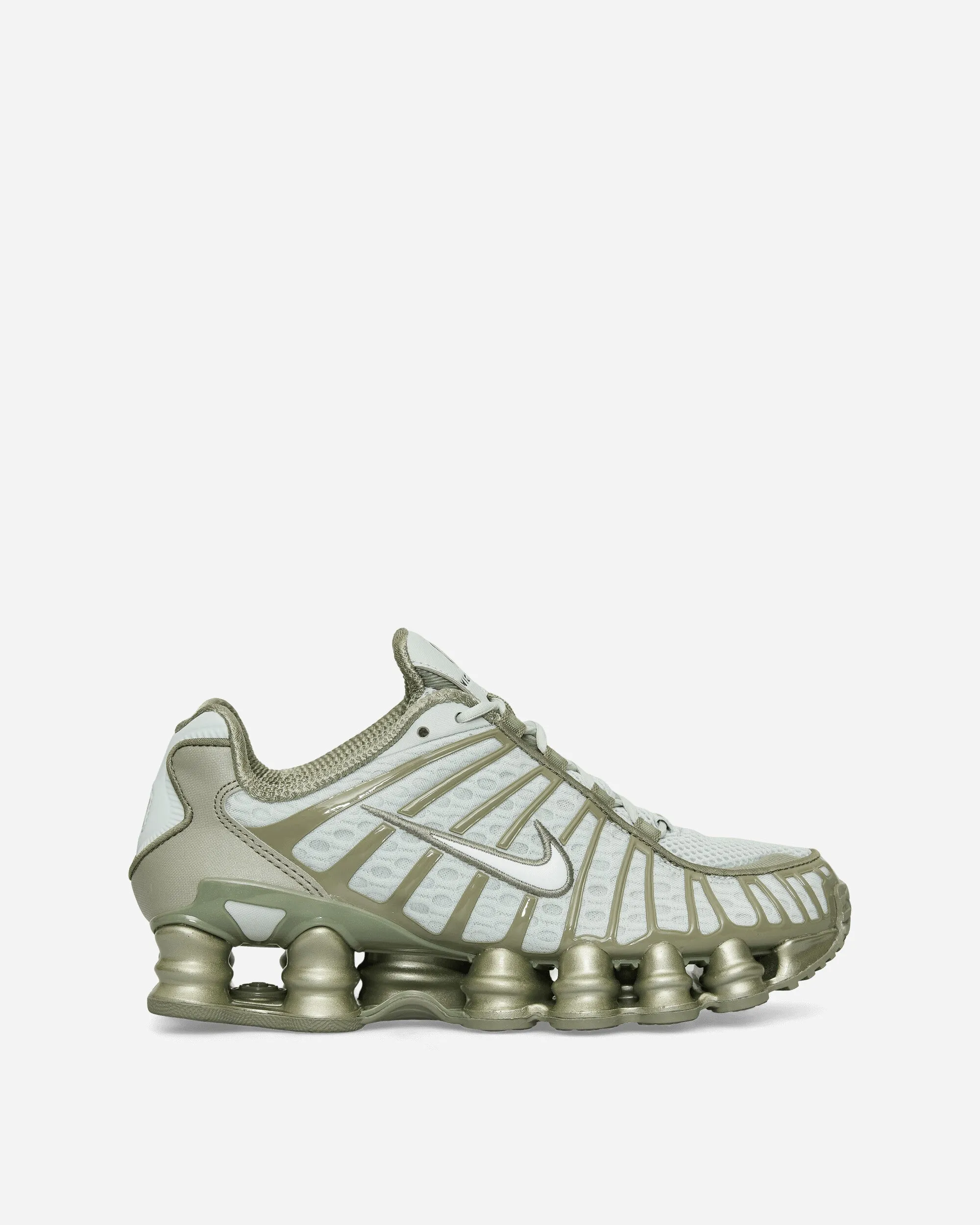 Baskets Shox TL pour Femme Argent Clair / Vert Armée Clair