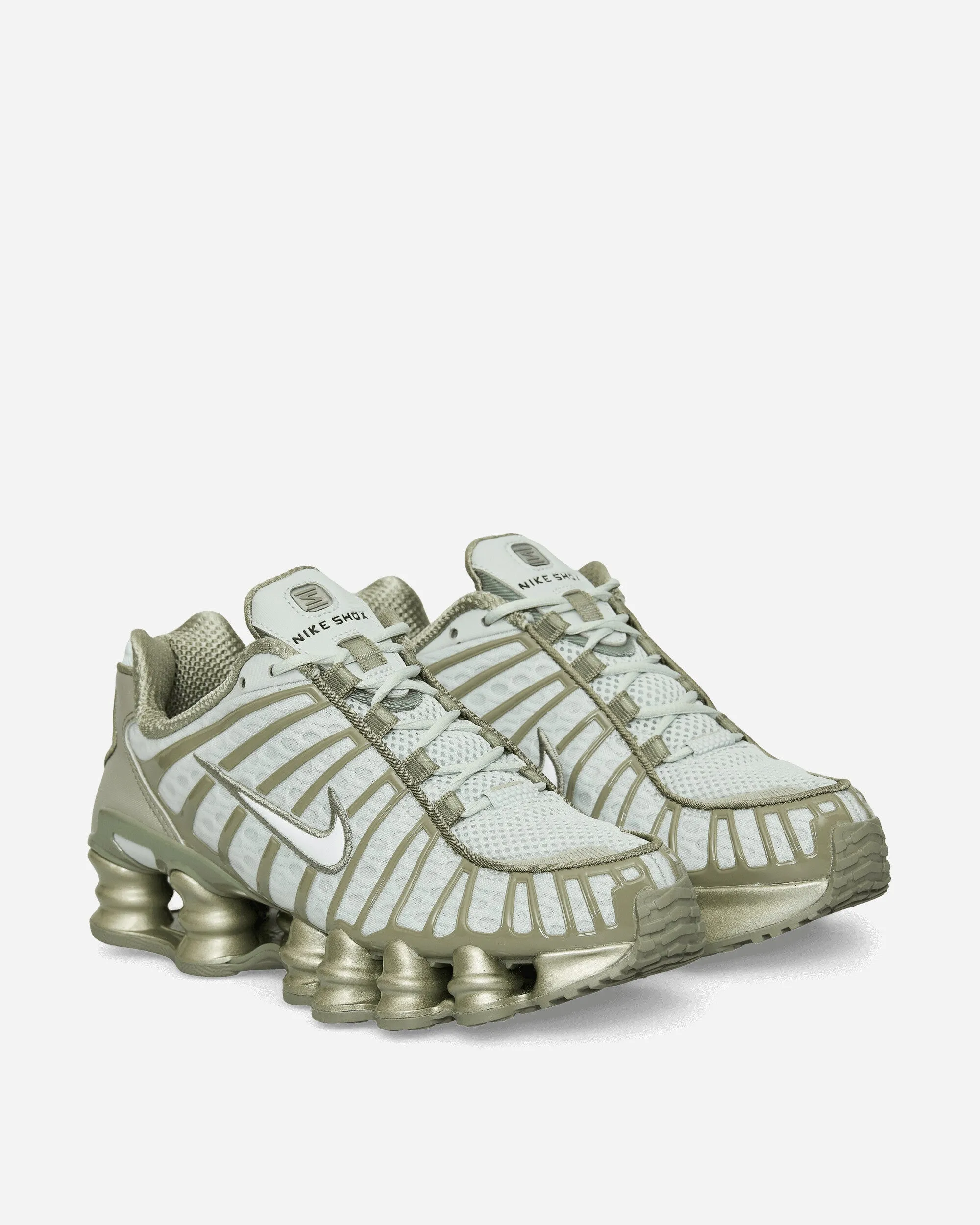 Baskets Shox TL pour Femme Argent Clair / Vert Armée Clair