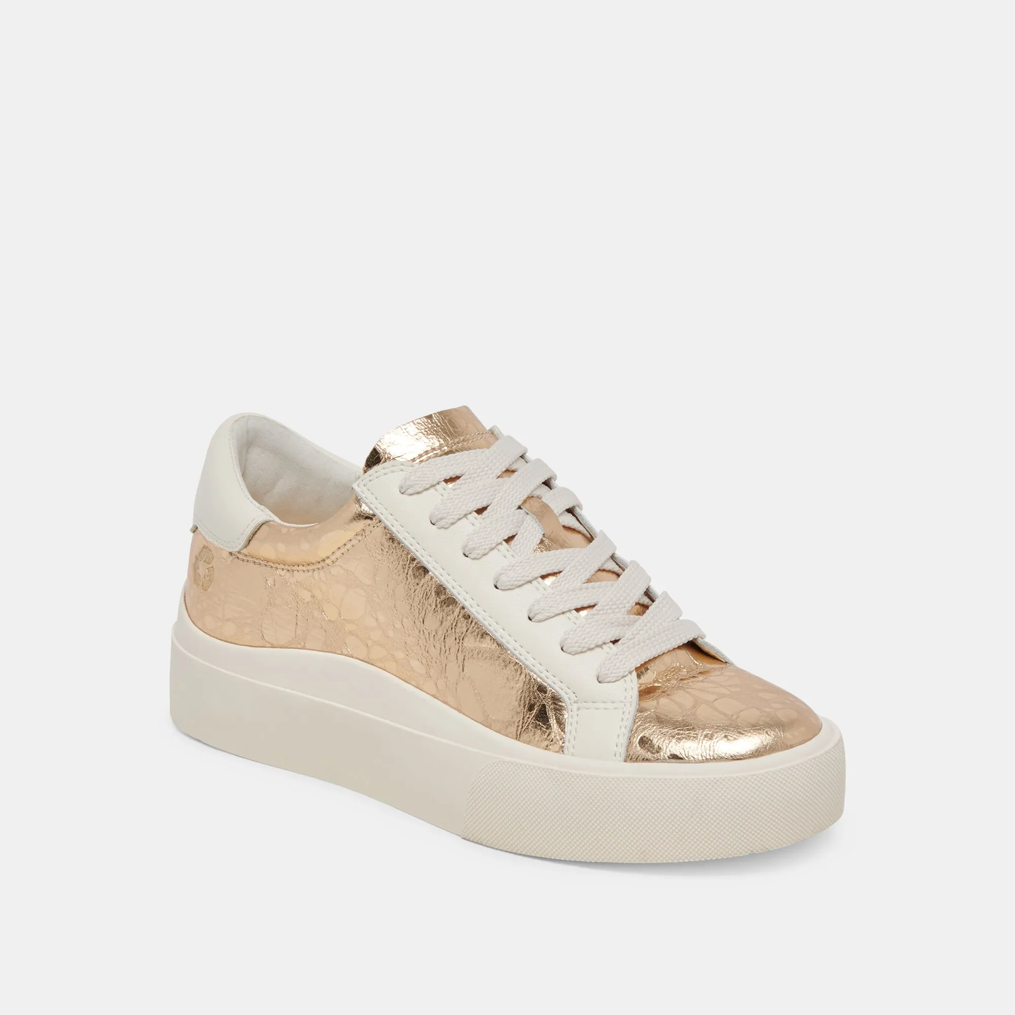 ZAYN 360 SNEAKERS CUIR VIEILLI DORÉ