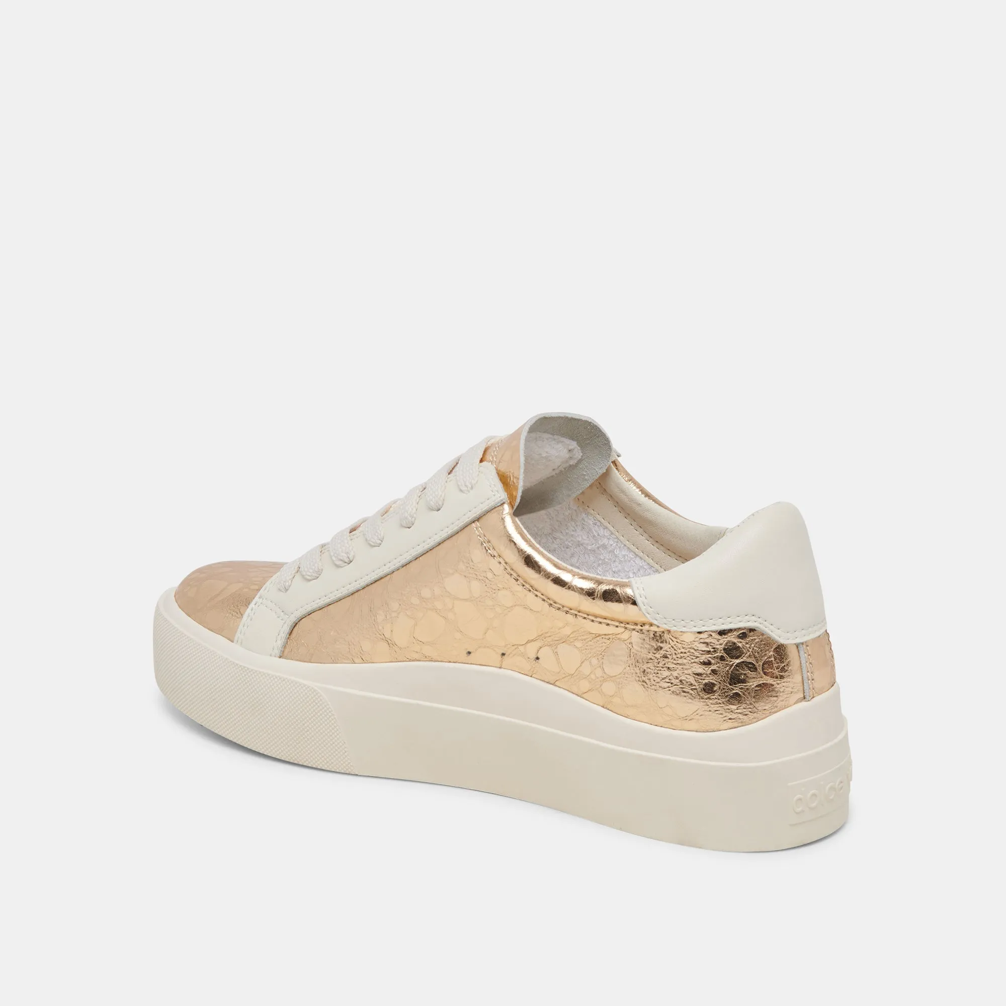 ZAYN 360 SNEAKERS CUIR VIEILLI DORÉ